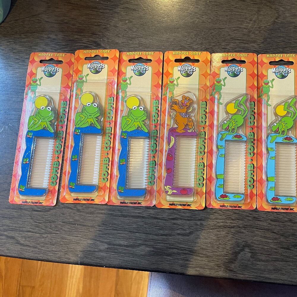 Set of 7 Rare Muppet Happee Care Combs – Sealed in Package!